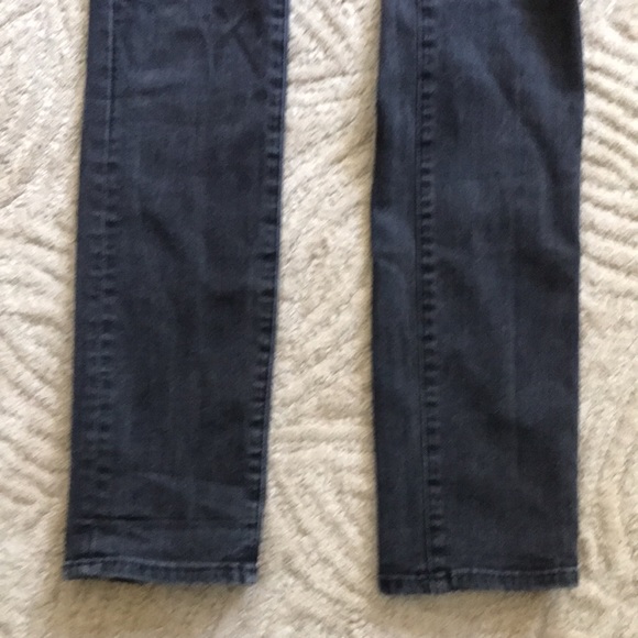 MADEWELL 25 Black Alley Straight Jeans in Raw Wash Skinny Cotton Poly Stretch - Picture 4 of 9